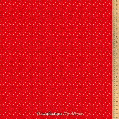 Baumwollstoff Tupfen, Punkte, rot-weiß, Acufactum, 25,90 €/m