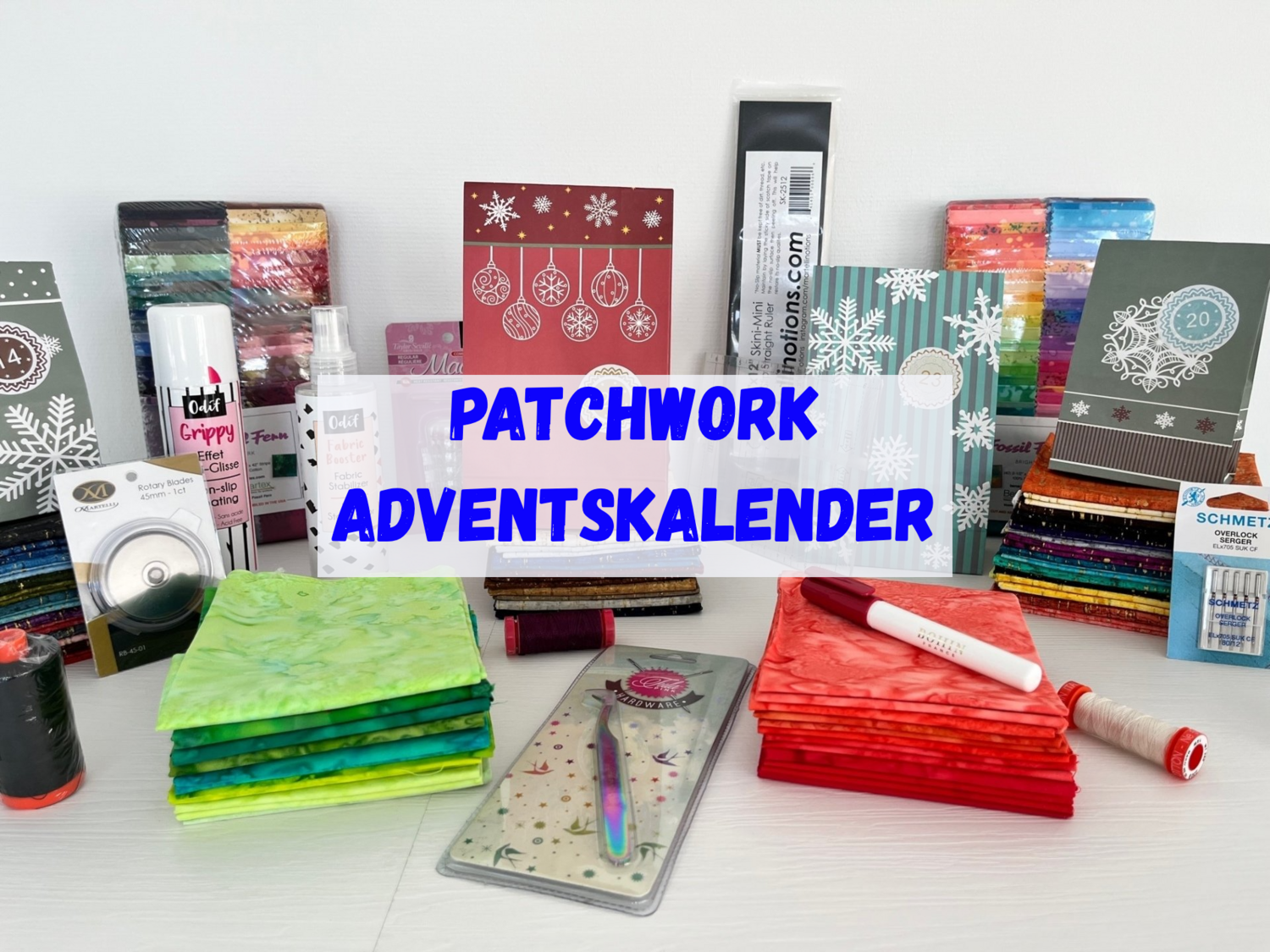Patchwork Adventskalender mit 24 Überraschungen Patchwork Adventskalender mit 24 Überraschungen