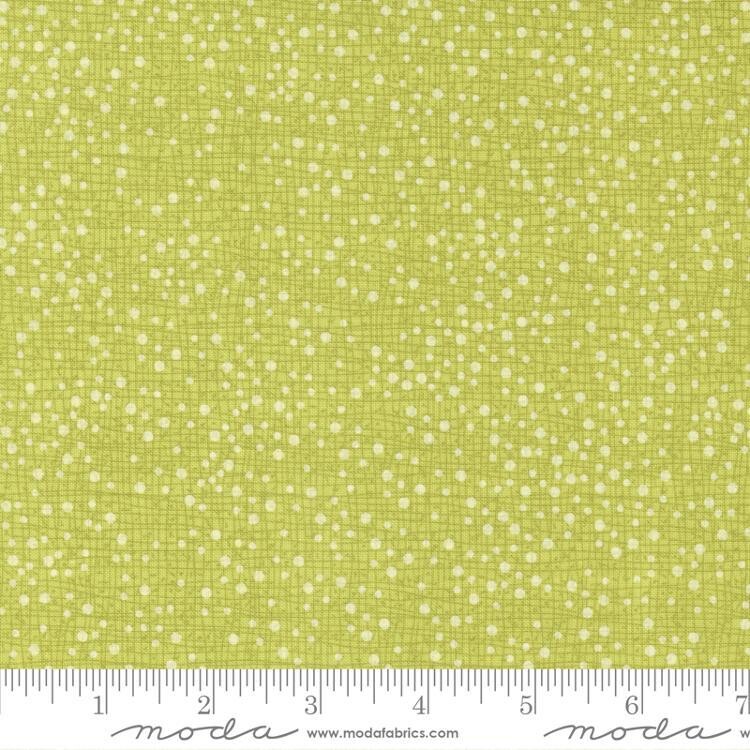 Patchworkstoff Patchworkstoff "Dotty Thatched Blenders", Pansys Posies, Punkte & Quadrate, hellgrün, 21,50 €/m