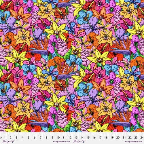 Patchworkstoff Patchworkstoff "Tropical Flower Fiesta - Multi", Blüten, 21,50 €/m