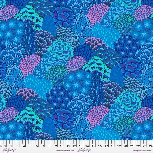 Patchworkstoff Patchworkstoff "Large Oriental Trees-Blue", Bäume, Kaffe Fasset, 19,80 €/m,