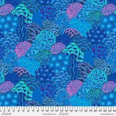 Patchworkstoff Patchworkstoff "Large Oriental Trees-Blue", Bäume, Kaffe Fasset, 19,80 €/m,