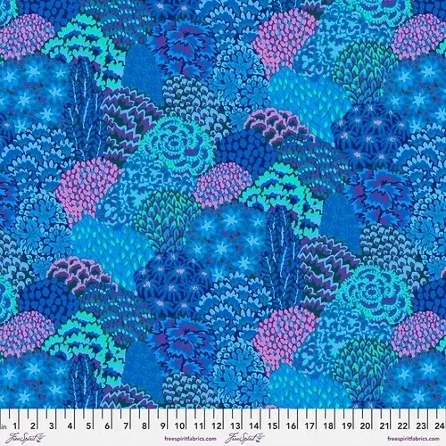 Patchworkstoff Patchworkstoff "Large Oriental Trees-Blue", Bäume, Kaffe Fasset, 19,80 €/m,