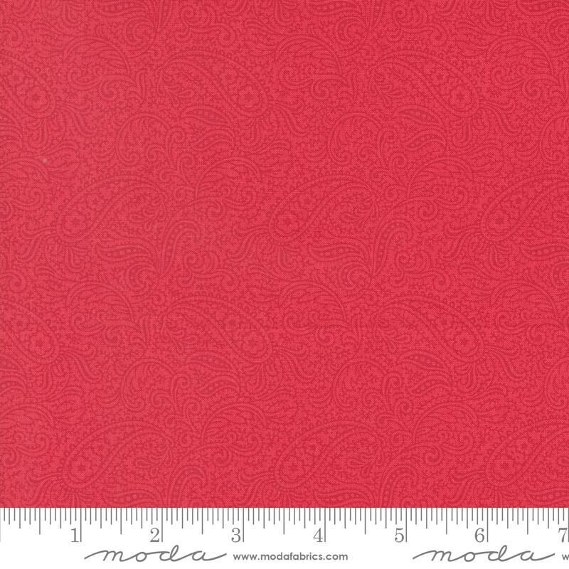 Patchworkstoff Patchworkstoff "Patient Paisley Benefiting The Parkinson Foundation", Paisley, rot, 21,50 €/m