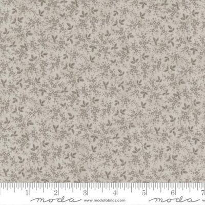 Patchworkstoff Patchworkstoff "Flourishing Flowers Ditsy", Honeybloom Charcoal, Blätter und Blumen, grau-braun, 21,50 €/m