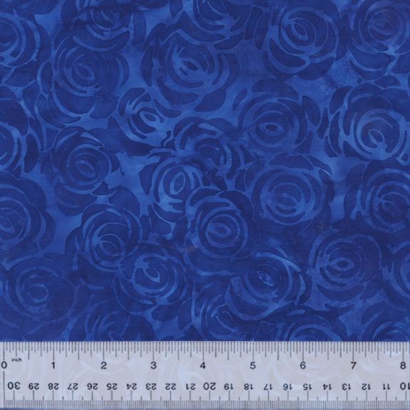 Batik "ROSEBUSH - Royal" von Jacqueline de Jonge aus der Kollektion "Midnight Moon", 14,00/m