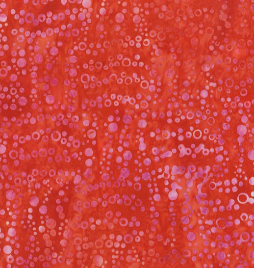 Batik "Vision, Red" von Jacqueline de Jonge , 14,00/m