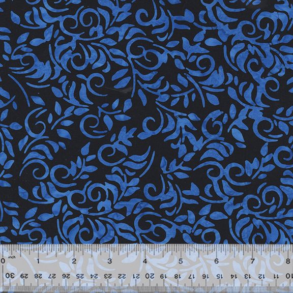 Batik "VINES - Black" von Jacqueline de Jonge aus der Kollektion "Midnight Moon", 14,00/m