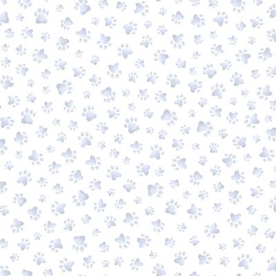 Patchworkstoff "Grey Paw Prints" aus der Kollektion Whiskers and Paws, 20,50 €/m