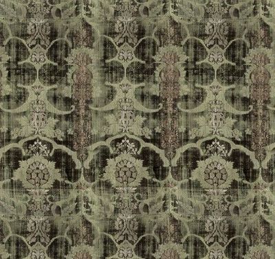 Patchworkstoff "Green Tapestry" mit Ornamenten von Tim Holtz , 20,50€/m