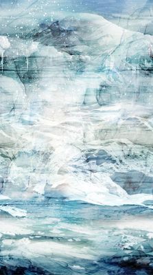 Patchworkstoff, "Tundra Crossing Ice all over", Eisberge, multicolor, 22,50 €/m*