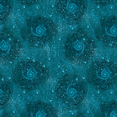 Lizenz-Patchworkstoff Lizenz-Patchworkstoff "Harry Potter©", Himmel, Sterne, petrol, 20,50 €/m