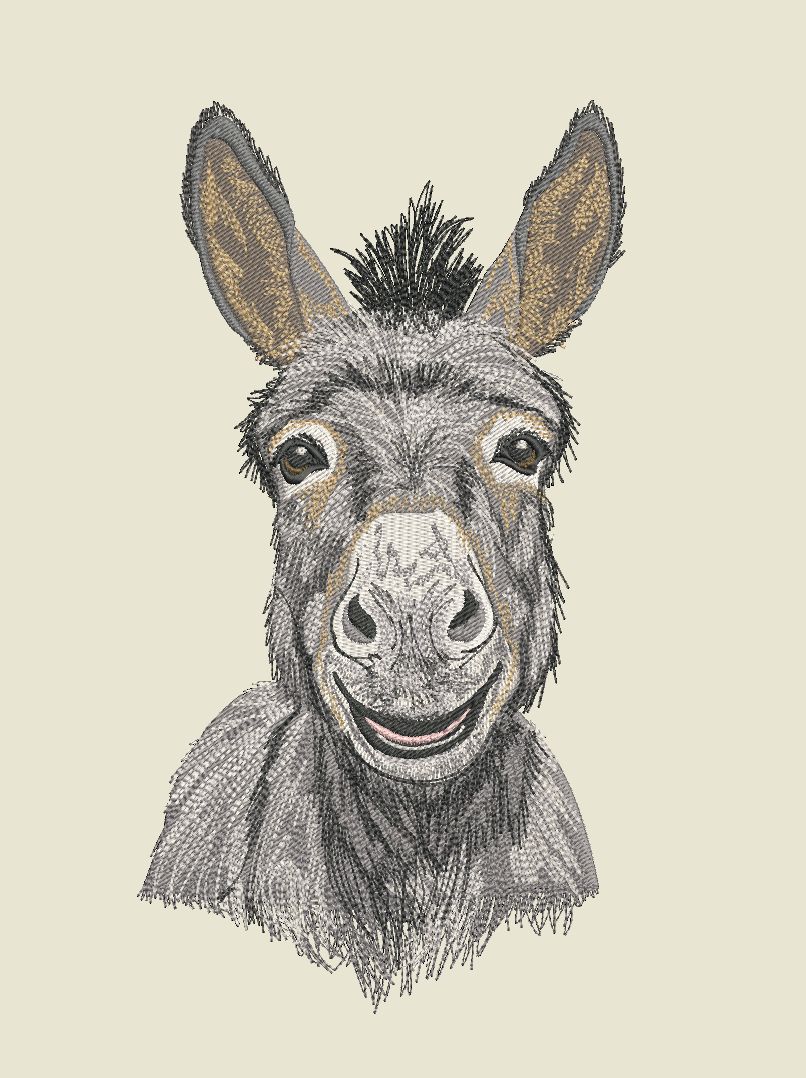 Johnny the crazy donkey für brother Stickmaschinen