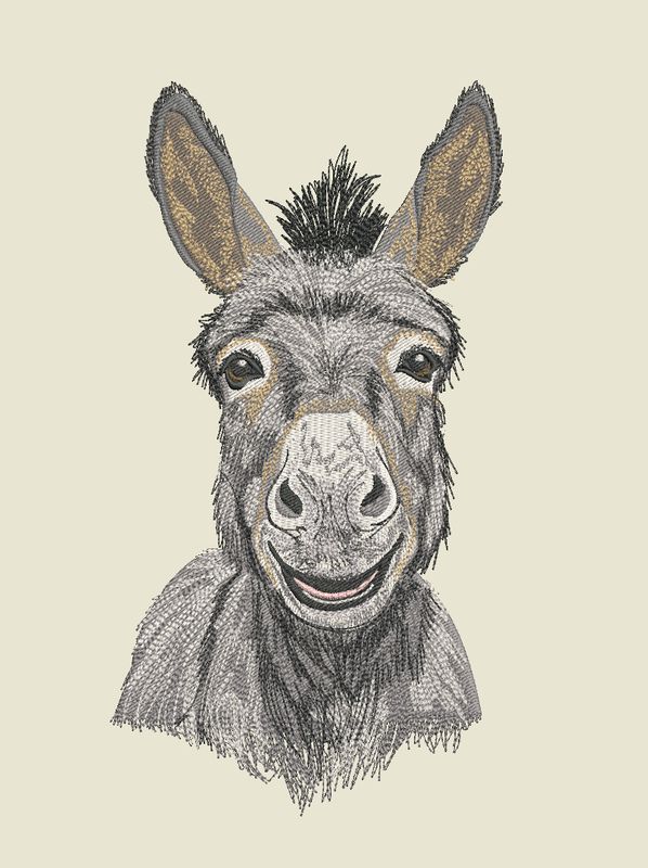 Johnny the crazy donkey für brother Stickmaschinen