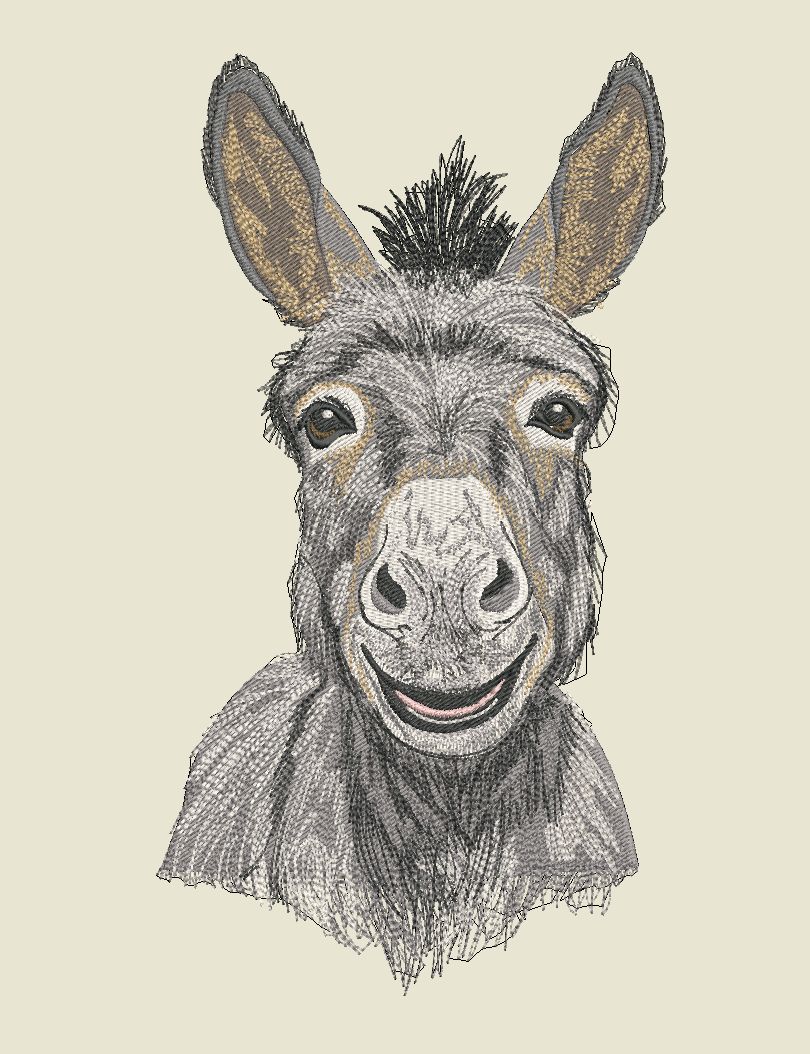 Johnny the crazy donkey für BERNINA Stickmaschinen Johnny the crazy donkey für BERNINA Stickmaschinen