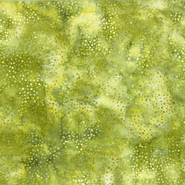 Batik "Green Tea" von Hofman Fabrics aus der Serie "Dot Batiks", 15,00/m