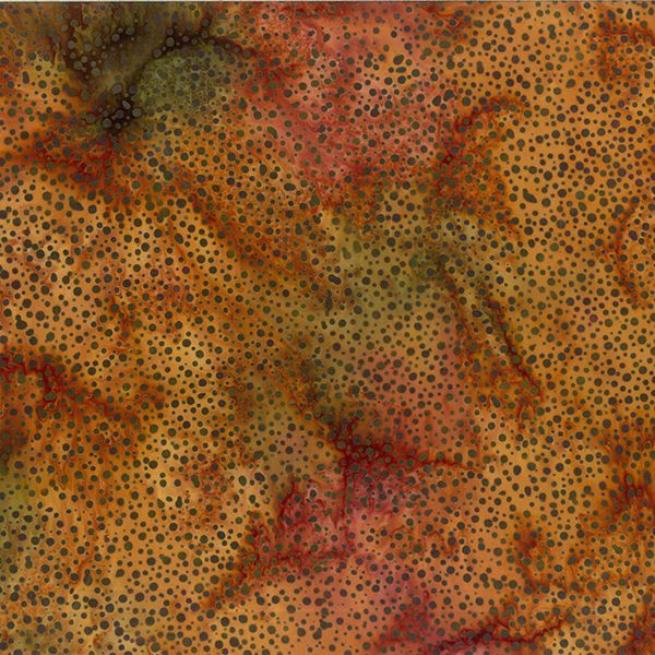 Batik "Copper" von Hofman Fabrics aus der Serie "Dot Batiks", 15,00/m