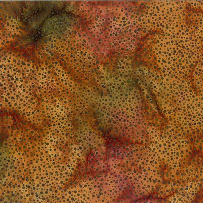 Batik "Copper" von Hofman Fabrics aus der Serie "Dot Batiks", 15,00/m