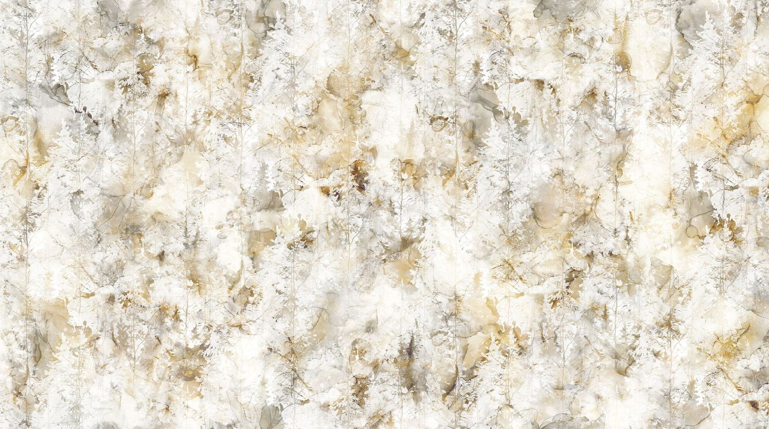 Patchworkstoff "Misty Morning Trees in White", Bäume, creme-beige, 22,50 €/m*