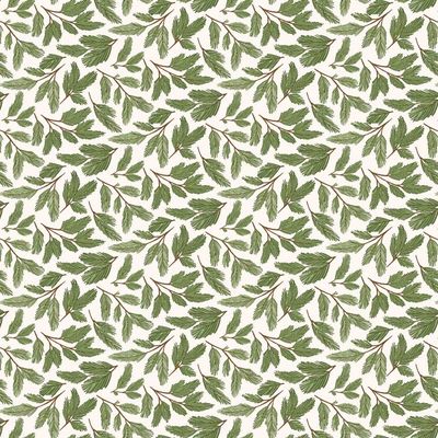 Patchworkstoff "Prairie Christmas Natural Pine Boughs white", Zweige, Tannenzweige, weiß, 22,50€/m