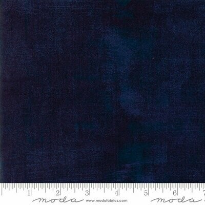 REST 40cm, Patchworkstoff REST 40cm, Patchworkstoff "Moda Grunge Peacoat" mit Schraffierungen, dunkelblau-blau-lila meliert, 18,75 €/m*