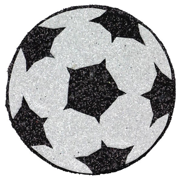 3&quot; Glitter foam Sports Ball decoration, name: 3&quot; Soccer Ball- single ball