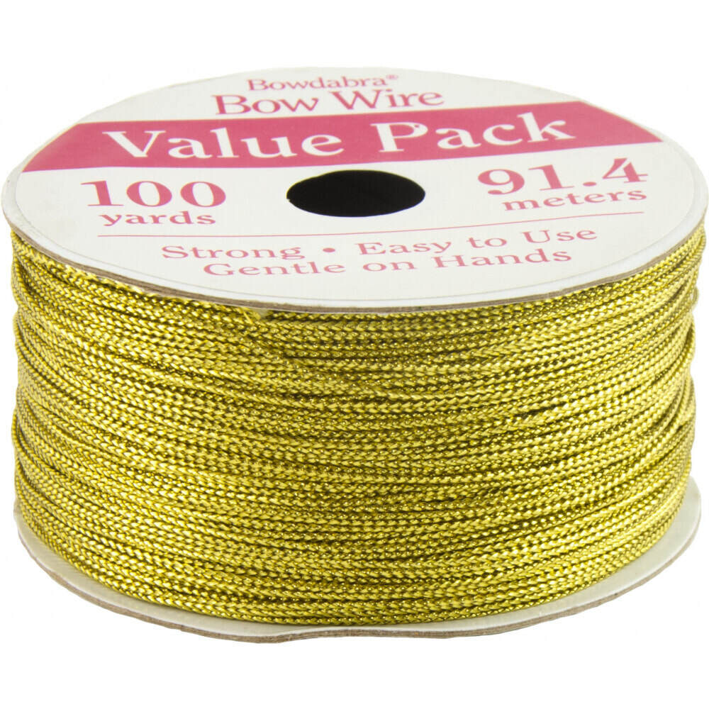 Bowdabra bow wire- 100 yards- choose gold or silver, name: gold