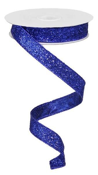 5/8” Glitter/Metalllic Wired (choice of color), name: Royal