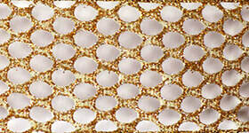 2.5” glitter Luxe honeycomb wired ribbon