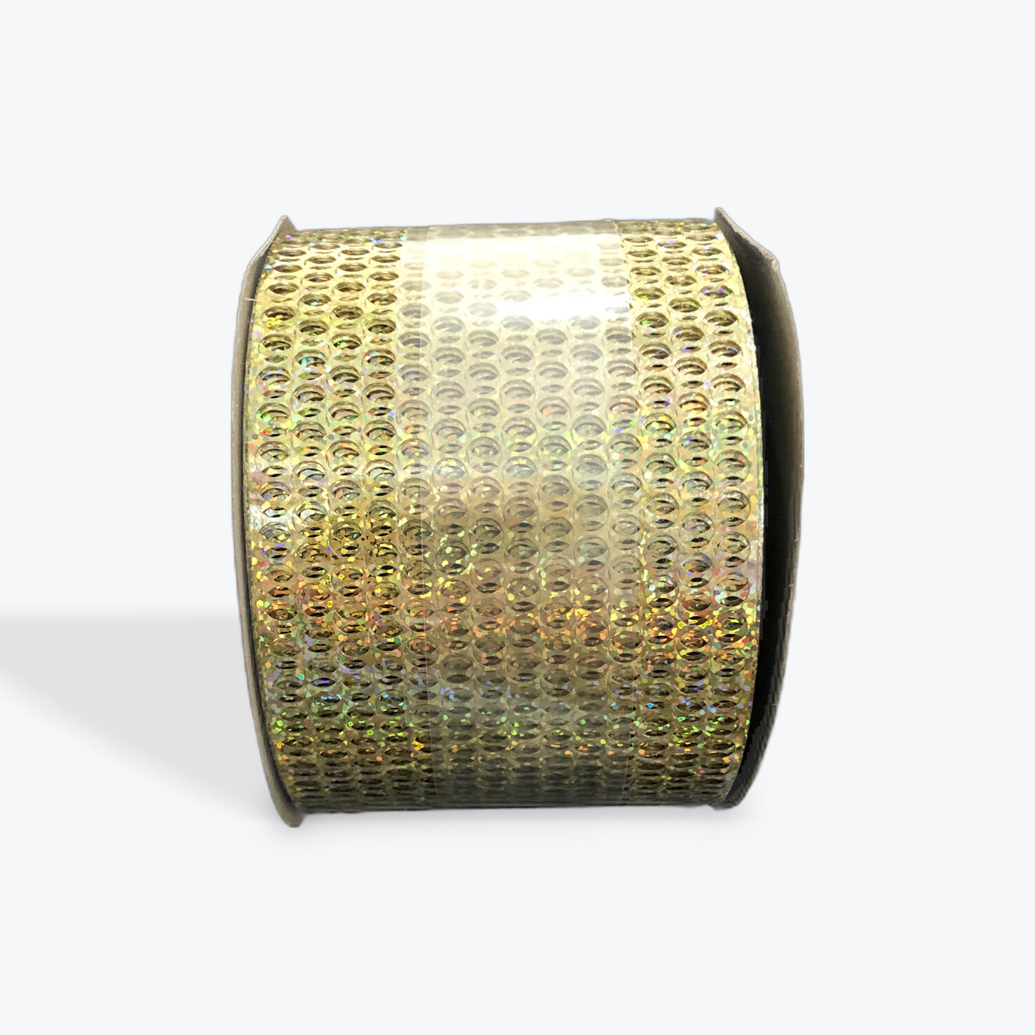 3.25&quot; Honeycomb punchinello ribbon- 50 yards, name: holographic gold