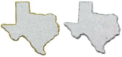 3.5” glitter foam Texas shape