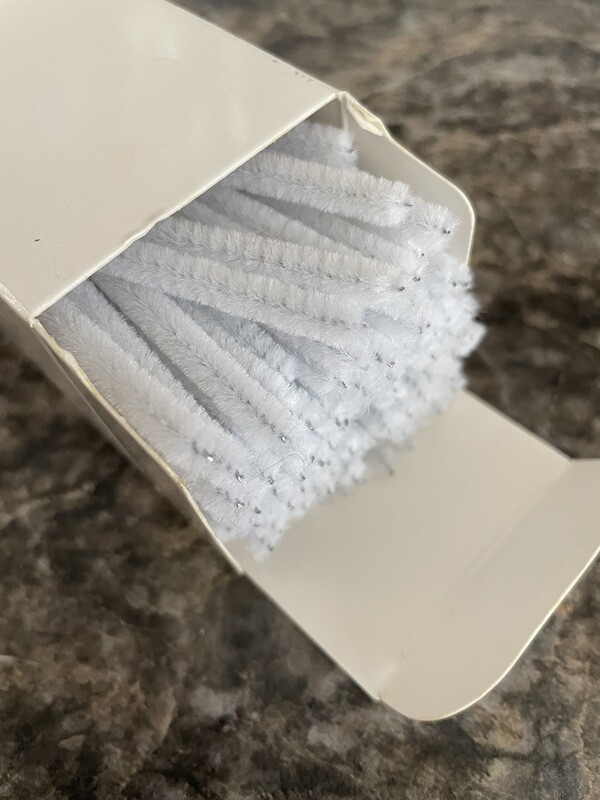 12&quot; X 6mm chenille stems- 100ea/box- color choice