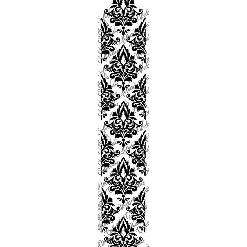 Royal Damask custom imprint ribbon