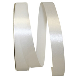 size 5 Satin Supreme ribbon- 7/8&quot; -100 yds, name: white