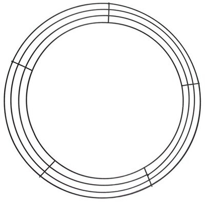 16&quot; diameter wire wreath frame- 4 rings