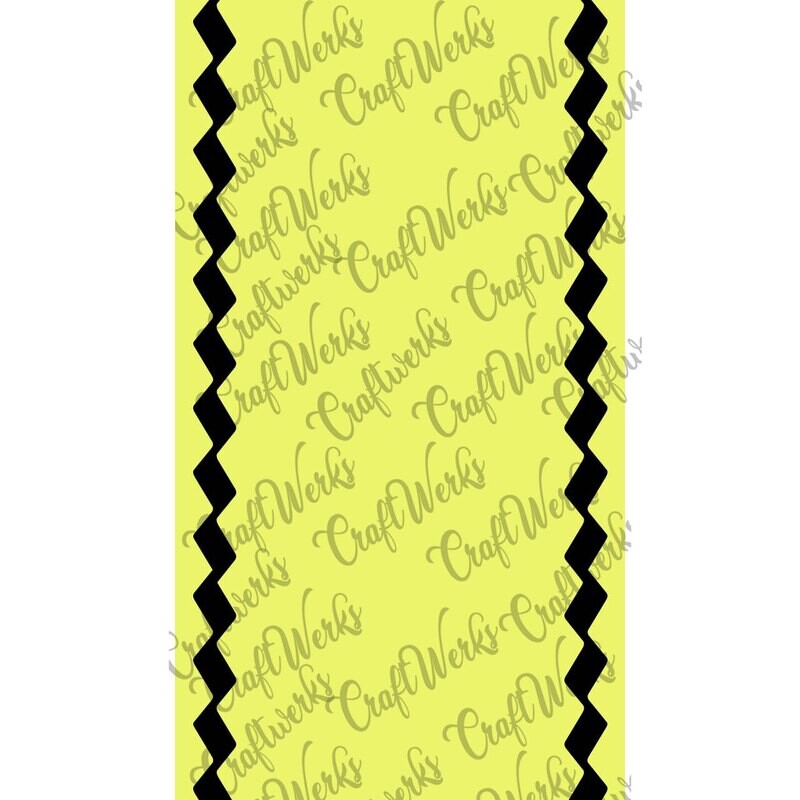 Zig Zag Border custom imprint ribbon