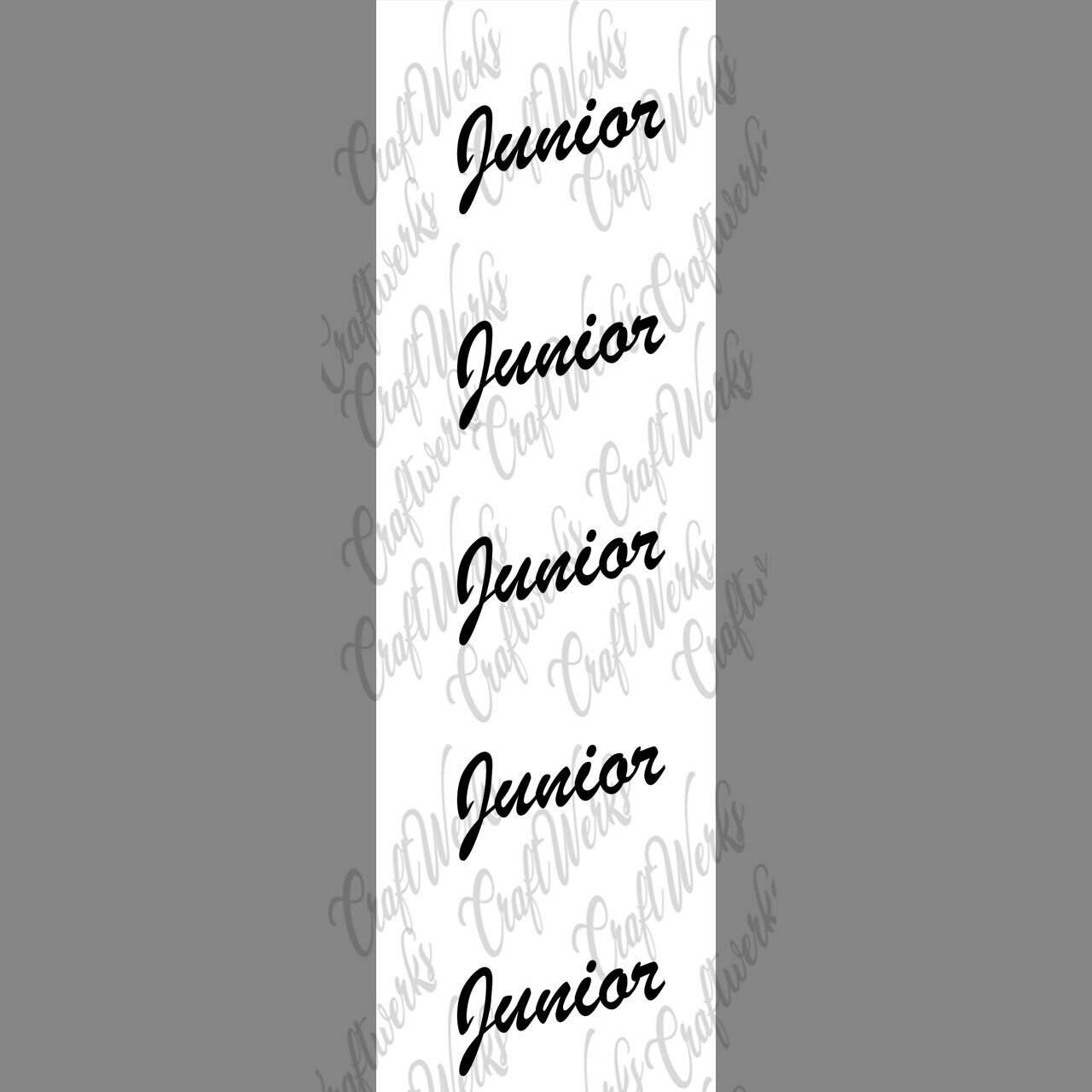 Junior imprint ribbon- size 16