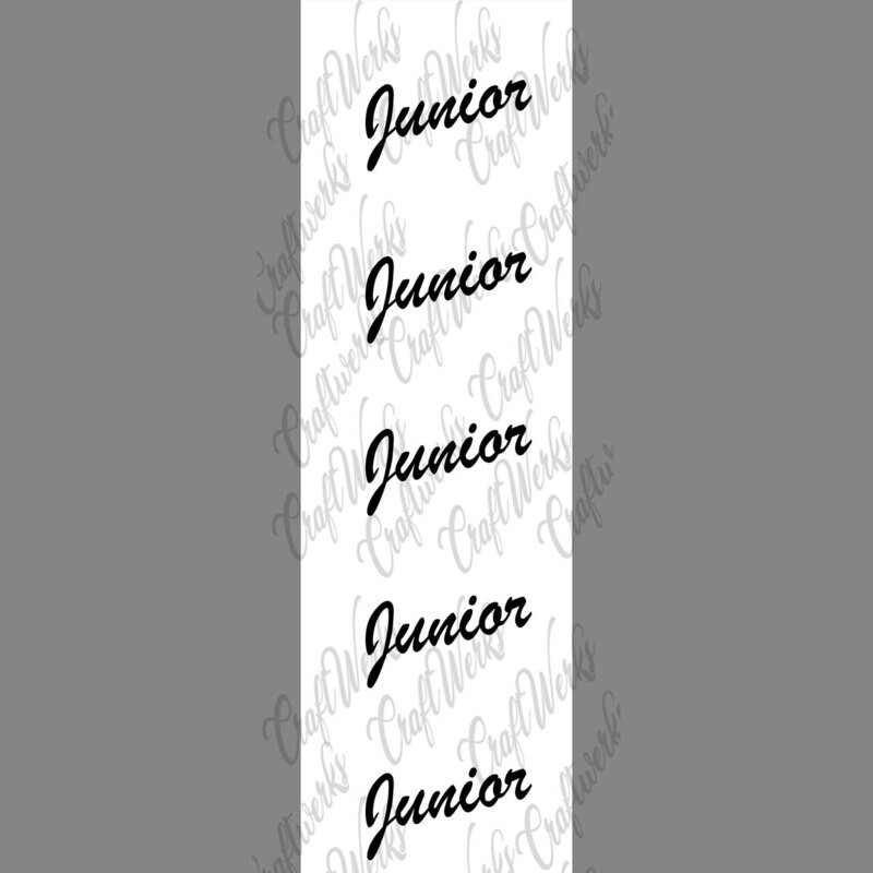 Junior imprint ribbon- size 16