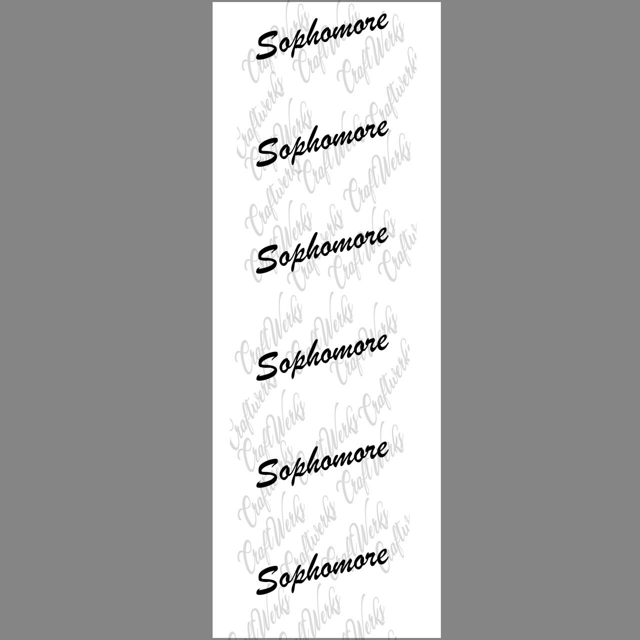 Sophomore imprint ribbon- size 16