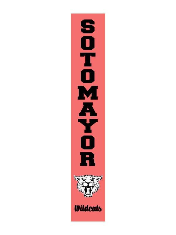 Sotomayor HS Wildcats imprint ribbon- size 9