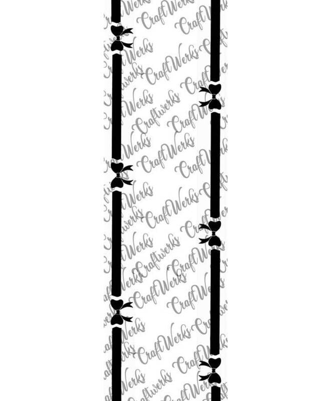 Bows Border custom imprint ribbon