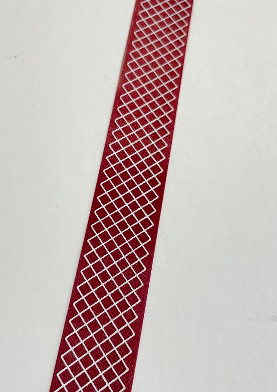 Criss Cross custom imprinted ribbon
