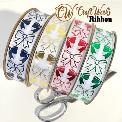 Bow Beautiful custom imprint ribbon- size 9