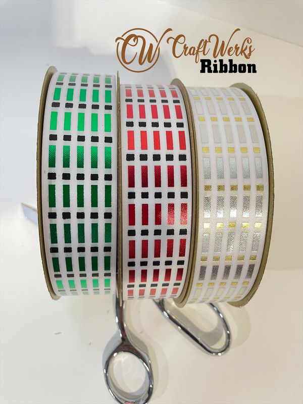 Jailhouse Block Custom imprinted ribbon- TWO color print- SIZE 9