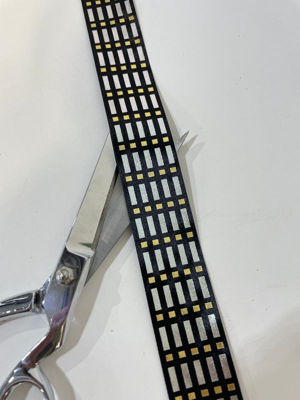 Jailhouse Block Custom imprinted ribbon- TWO color print- SIZE 9