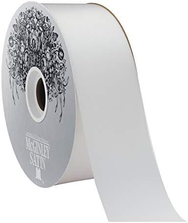 size 16 Acetate Satin ribbon- 2&quot; - 100 yds - silver label