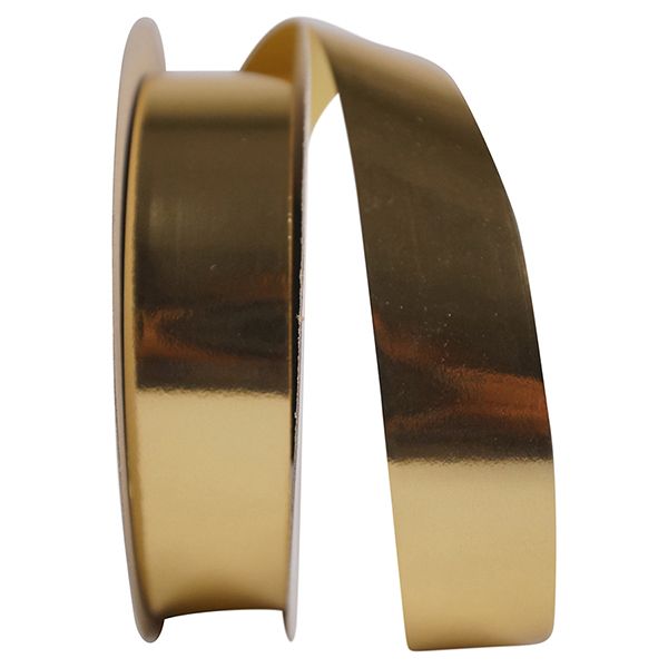 metallic Mylar ribbon semi-satin finish- size 9, name: Gold