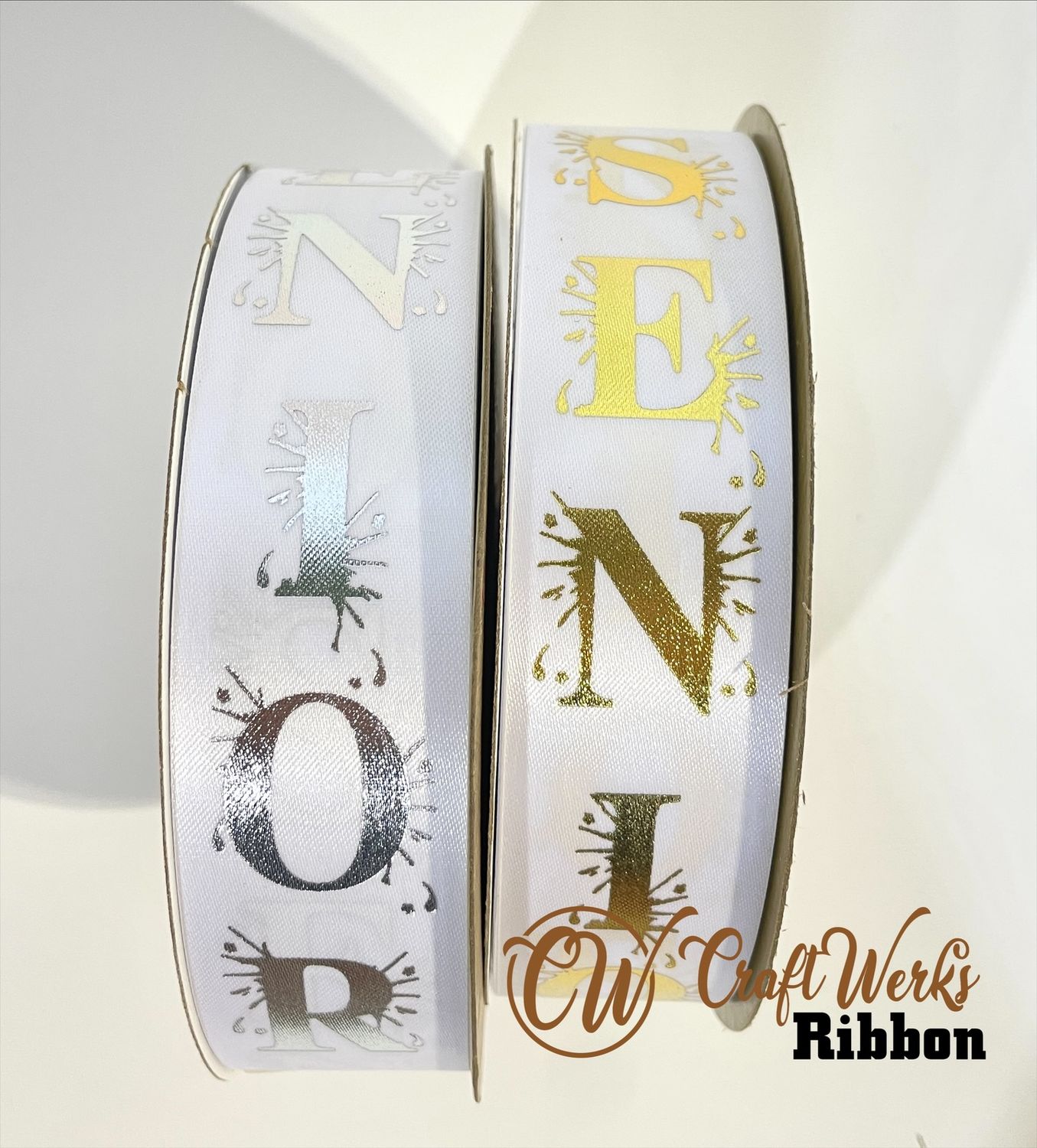 Senior Splash custom imprint ribbon- size 9