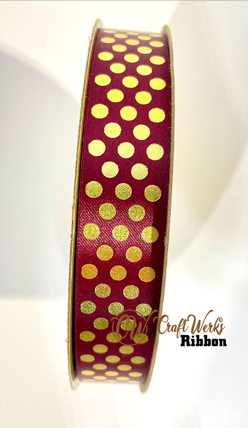 petite swiss polka dots custom imprint ribbon