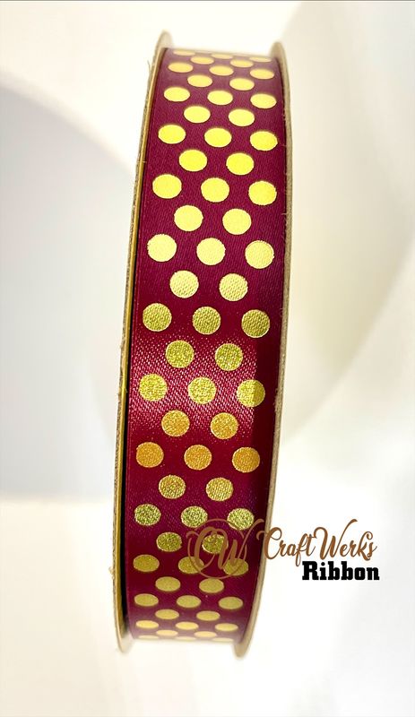 petite swiss polka dots custom imprint ribbon